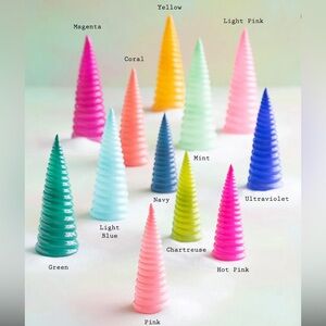 Glitterville Colorful Spiral Holiday Tree Set